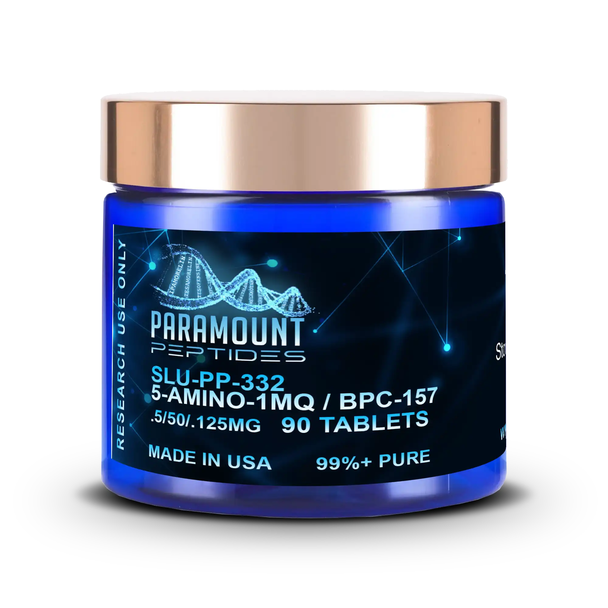 PP-SC-SLU-5A1-BPC-50-50-125x90-2.webp SLU-PP-332 (500mcg) / 5-Amino-1MQ (50mg) / BPC-157 (125mcg) Tri-Compound Oral Research Formulation x 90 Tablets - Image 1