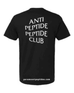 Anti Peptide Peptide Club T-Shirt – Black - Image 2