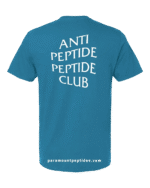 Anti Peptide Peptide Club T-Shirt – Blue - Image 2
