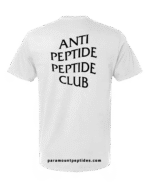 Anti Peptide Peptide Club T-Shirt – White - Image 2
