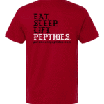 Eat. Sleep. Lift. Peptides. T-Shirt – Red